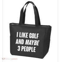 Funny I Like Golf And Maybe 3 People Tote Bag thumb 3