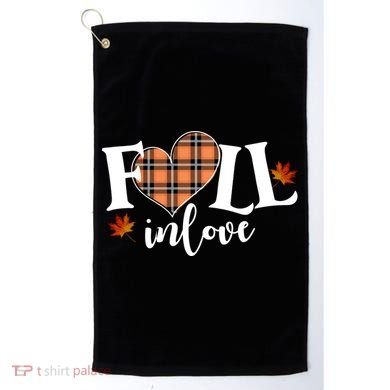 Fall In Love Cute Gift Golf Towel