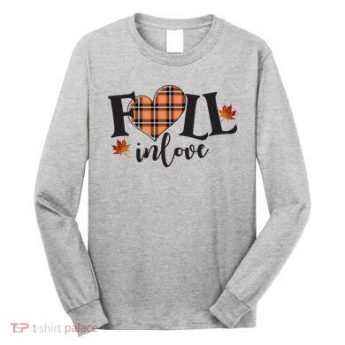 Fall In Love Cute Gift Long Sleeve Shirt