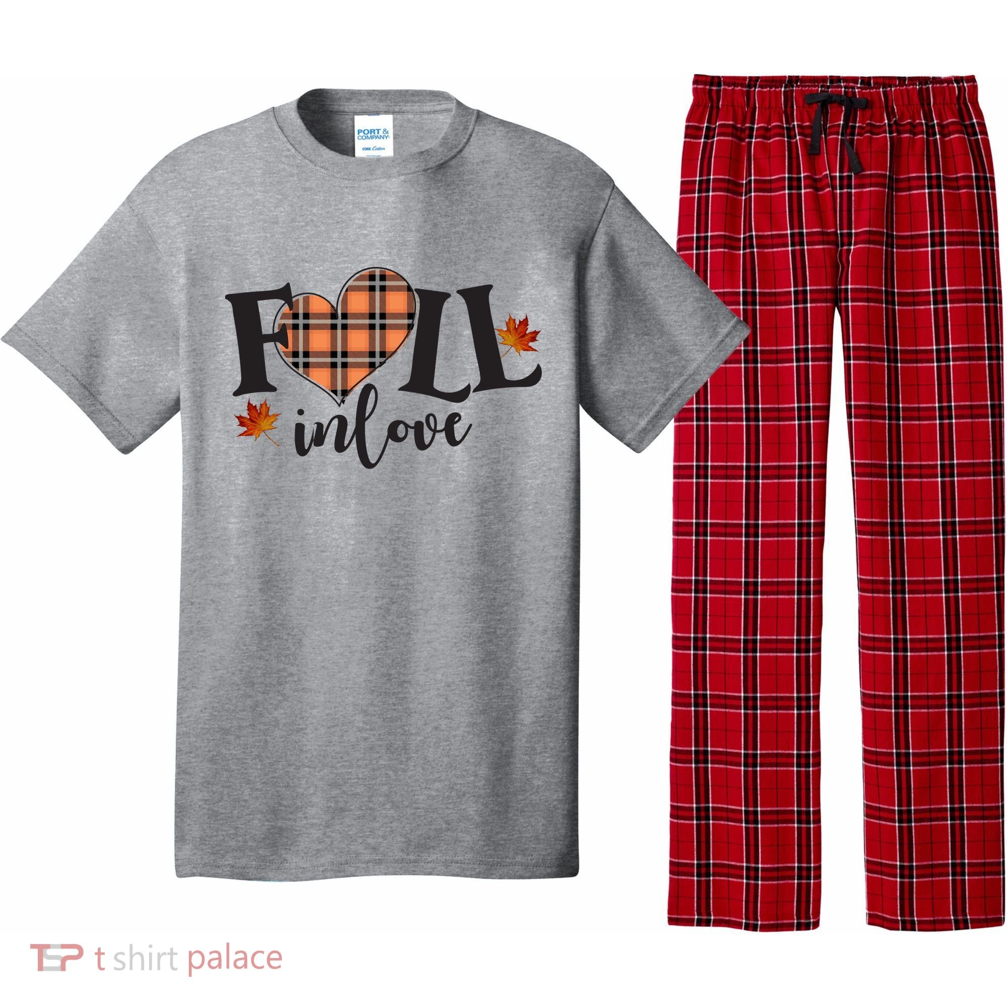Fall In Love Cute Gift Pajama Set