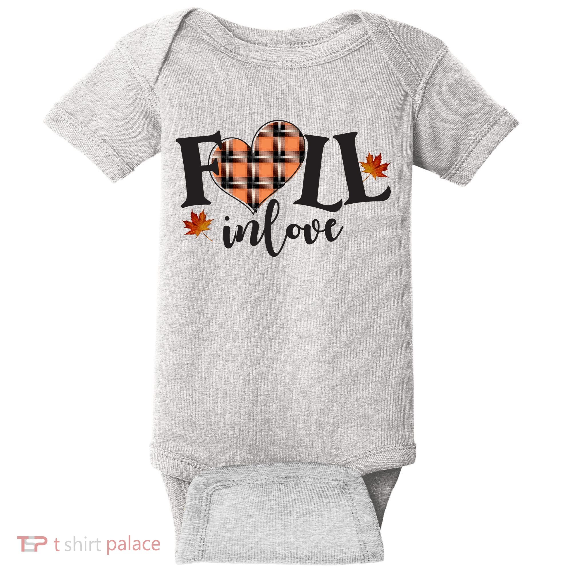 Fall In Love Cute Gift Baby Bodysuit