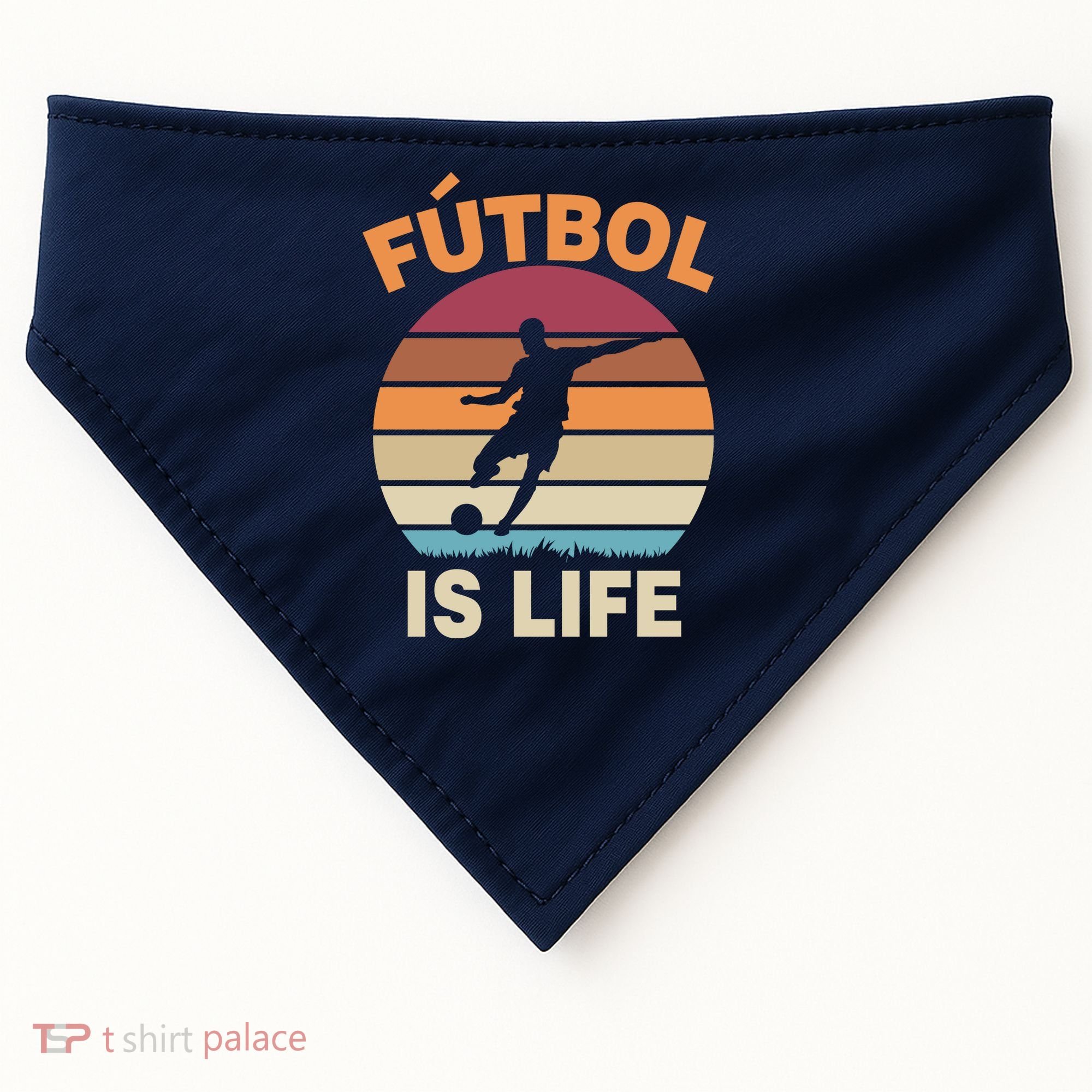 Futbol Is Life USA-Made Doggie Bandana