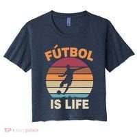 Futbol Is Life Women's Crop Top Tee thumb 0