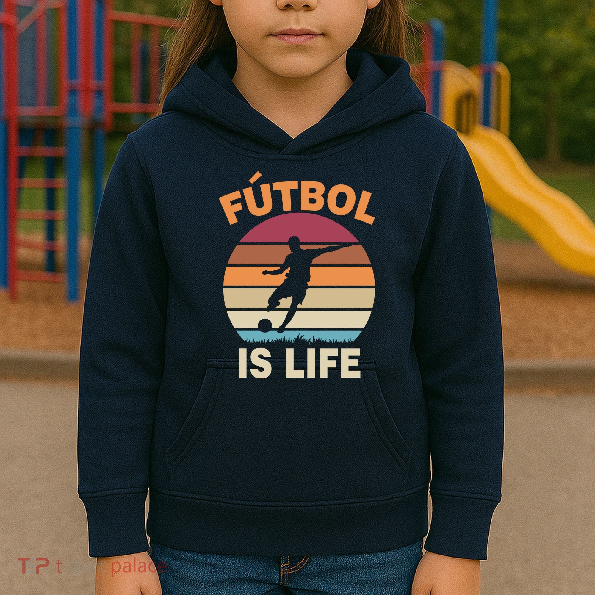 Futbol Is Life Kids Hoodie
