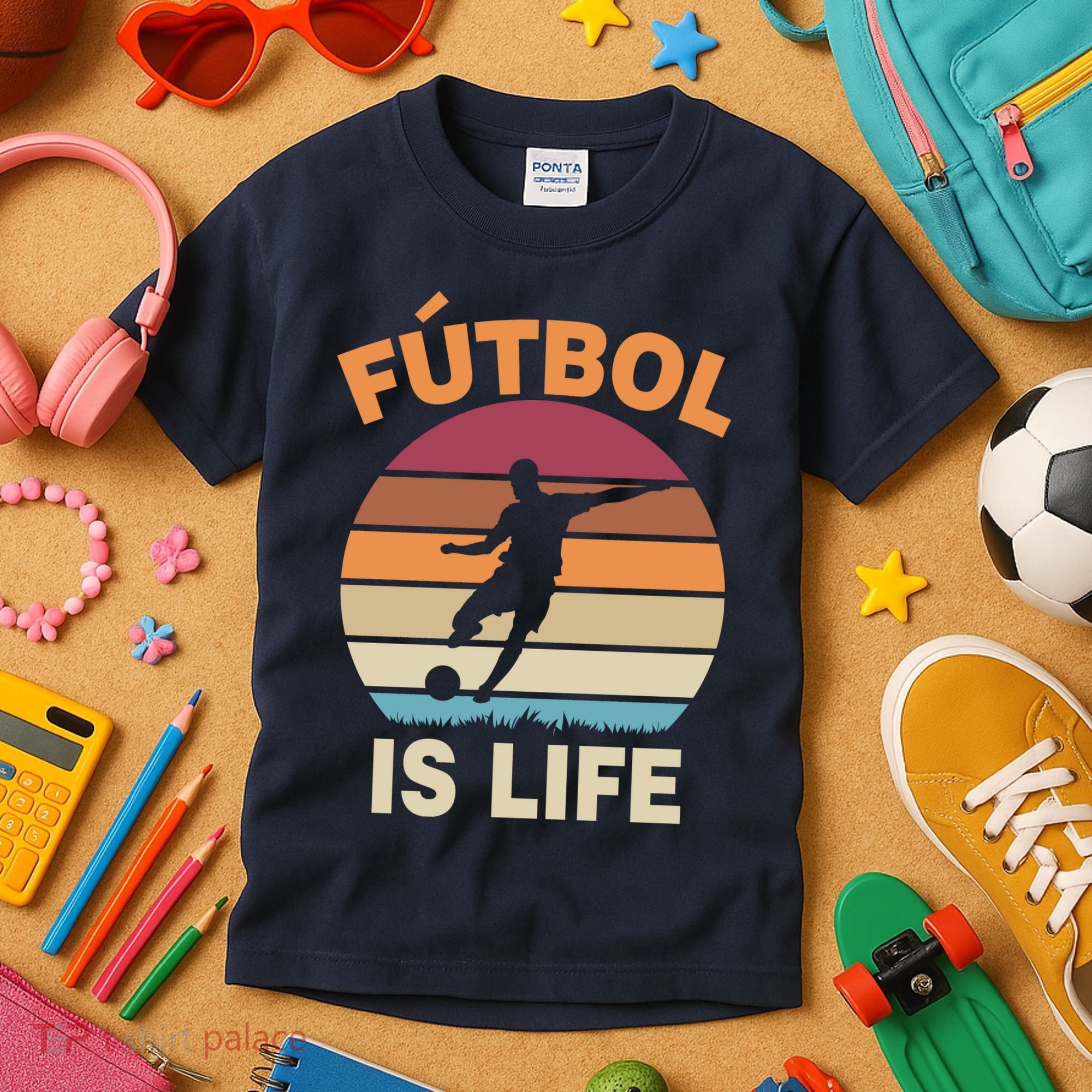 Futbol Is Life Kids T-Shirt