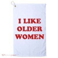 Funny I Like Older Women Golf Towel thumb 0
