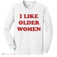 Funny I Like Older Women Kids Long Sleeve Shirt thumb 0