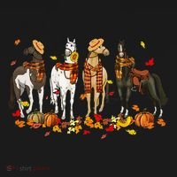 Fall In Love With Cute Horses Thanksgiving Happy Fall Season Sweatshirt thumb 3