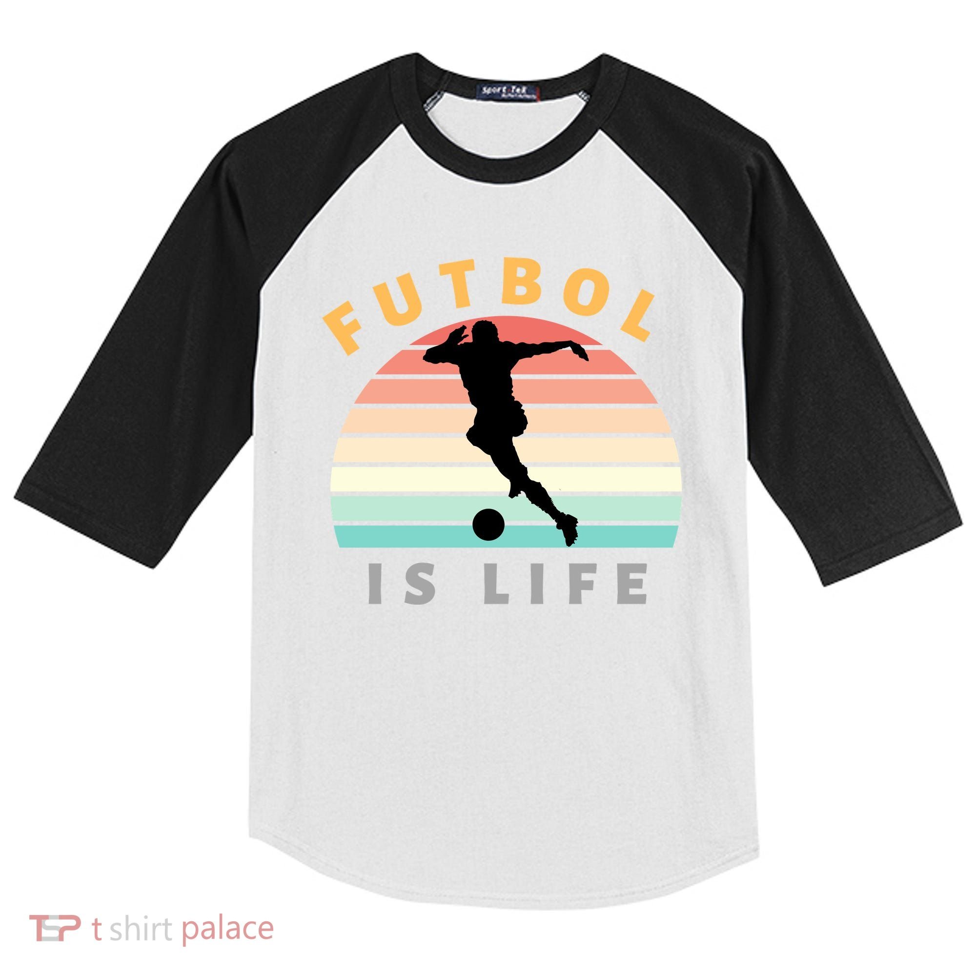 Futbol Is Life Kids Colorblock Raglan Jersey