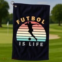 Futbol Is Life Golf Towel thumb 1