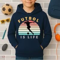 Futbol Is Life Kids Hoodie thumb 2