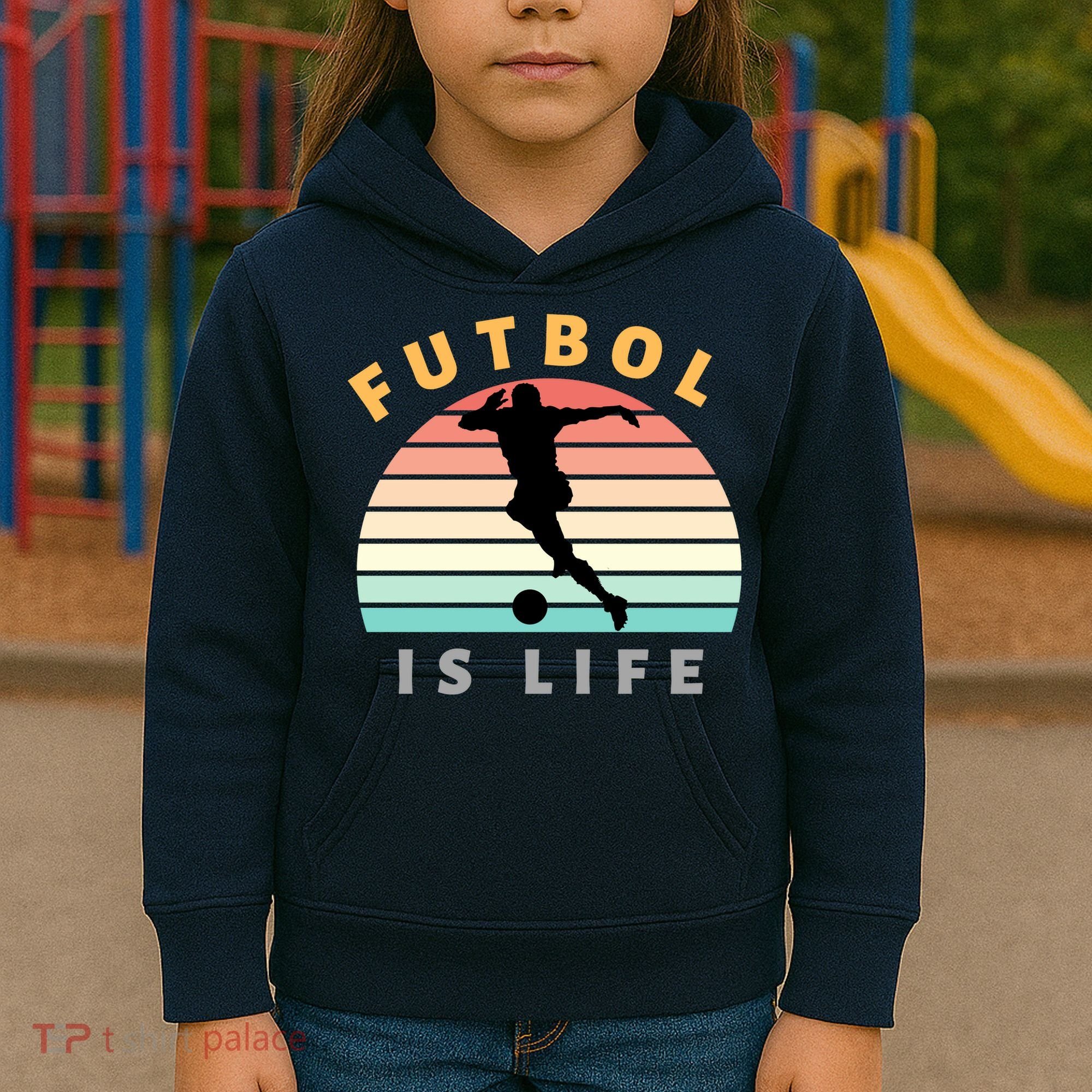 Futbol Is Life Kids Hoodie