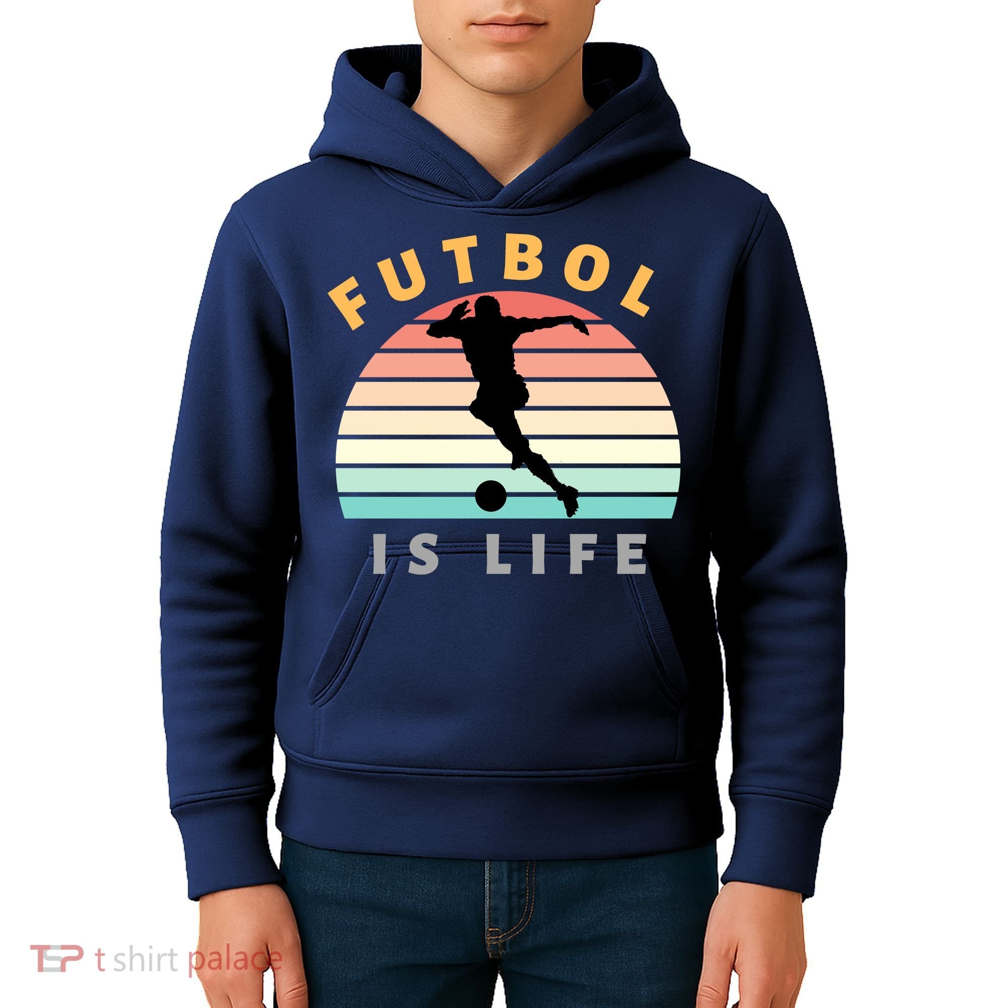 Futbol Is Life Kids Hoodie