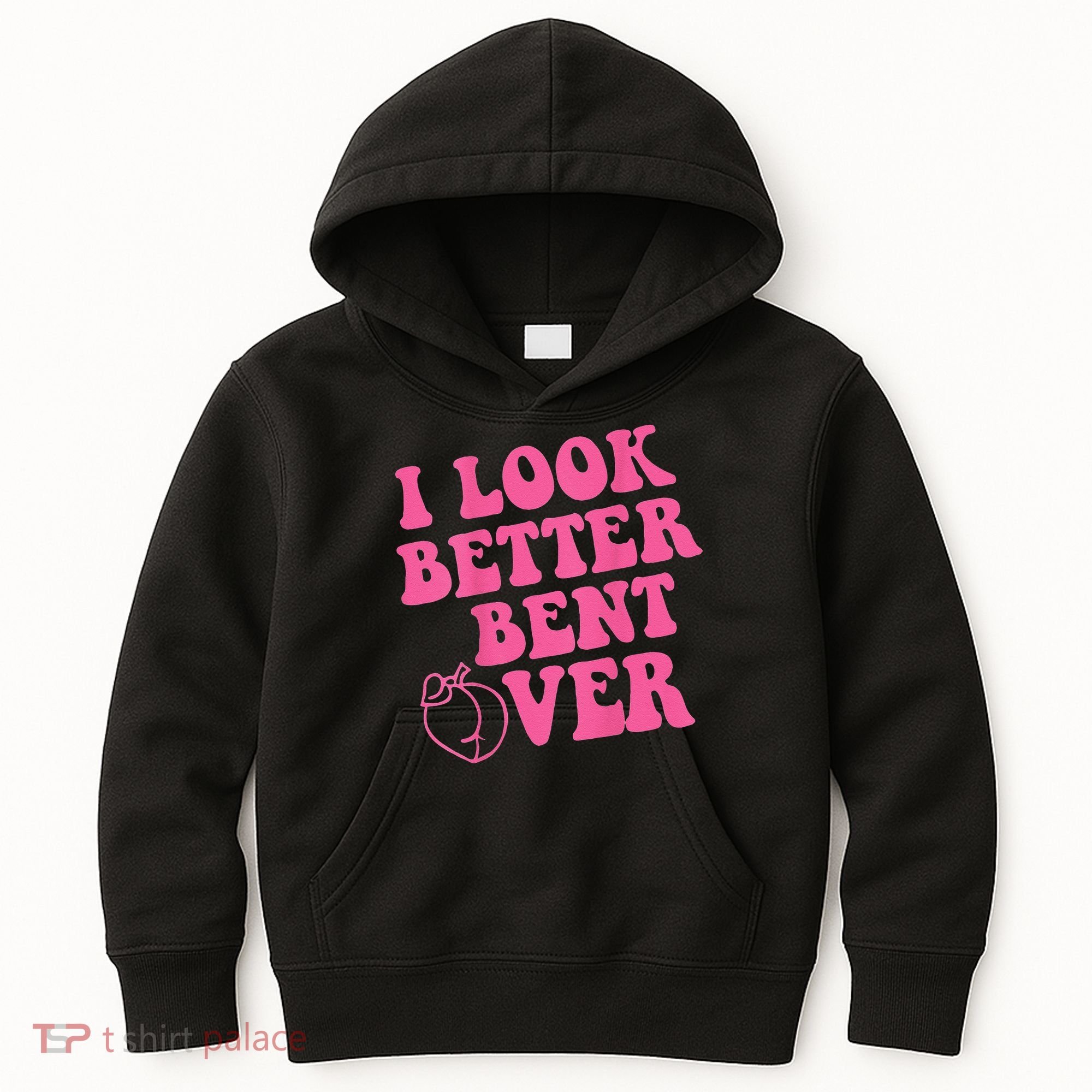 Funny i look better bent over Quote apparel cool saying Kids Hoodie