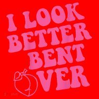 Funny i look better bent over Quote apparel cool saying Santa Hat thumb 1