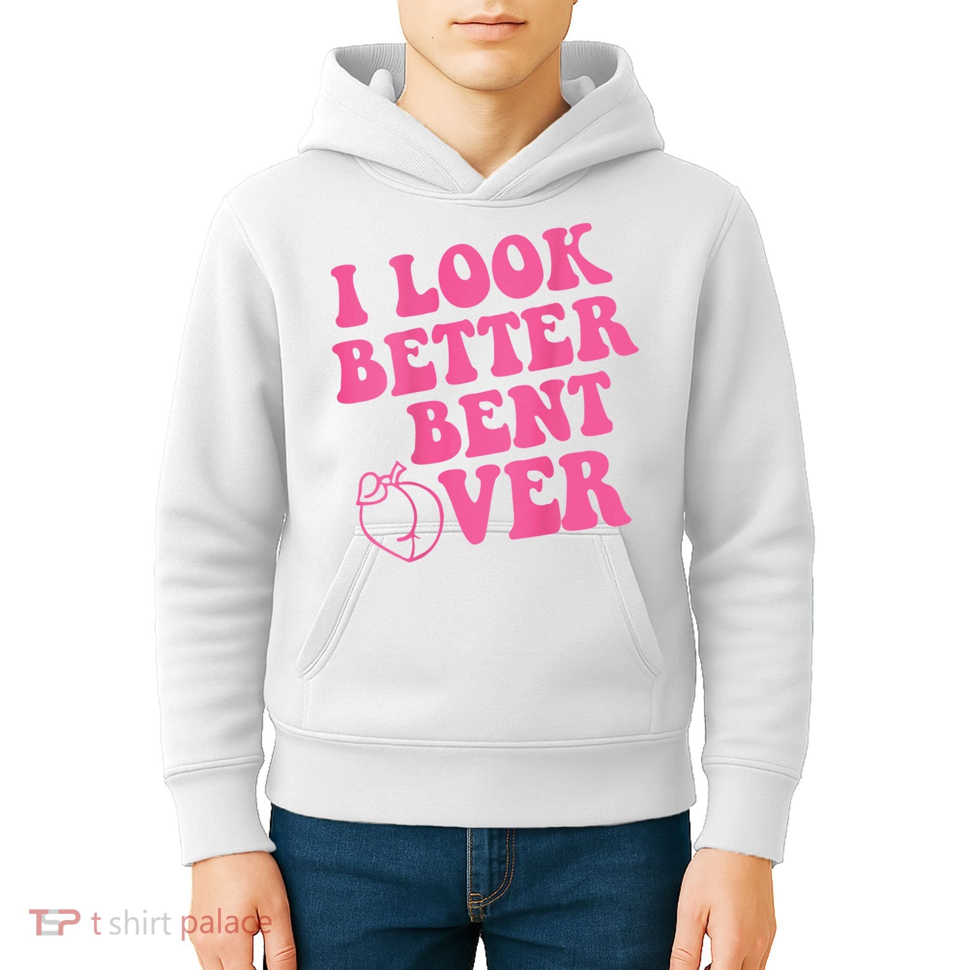 Funny i look better bent over Quote apparel cool saying  Kids Hoodie