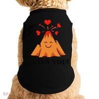 Funny I Lava You Gift For Cool Volcano Valentine's Day Doggie Tank thumb 0
