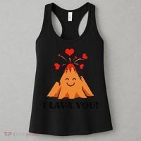 Funny I Lava You Gift For Cool Volcano Valentine's Day Women's Tank Top thumb 3