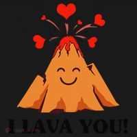 Funny I Lava You Gift For Cool Volcano Valentine's Day Toddler Hoodie thumb 2