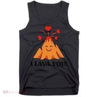 Funny I Lava You Gift For Cool Volcano Valentine's Day Tank Top thumb 0