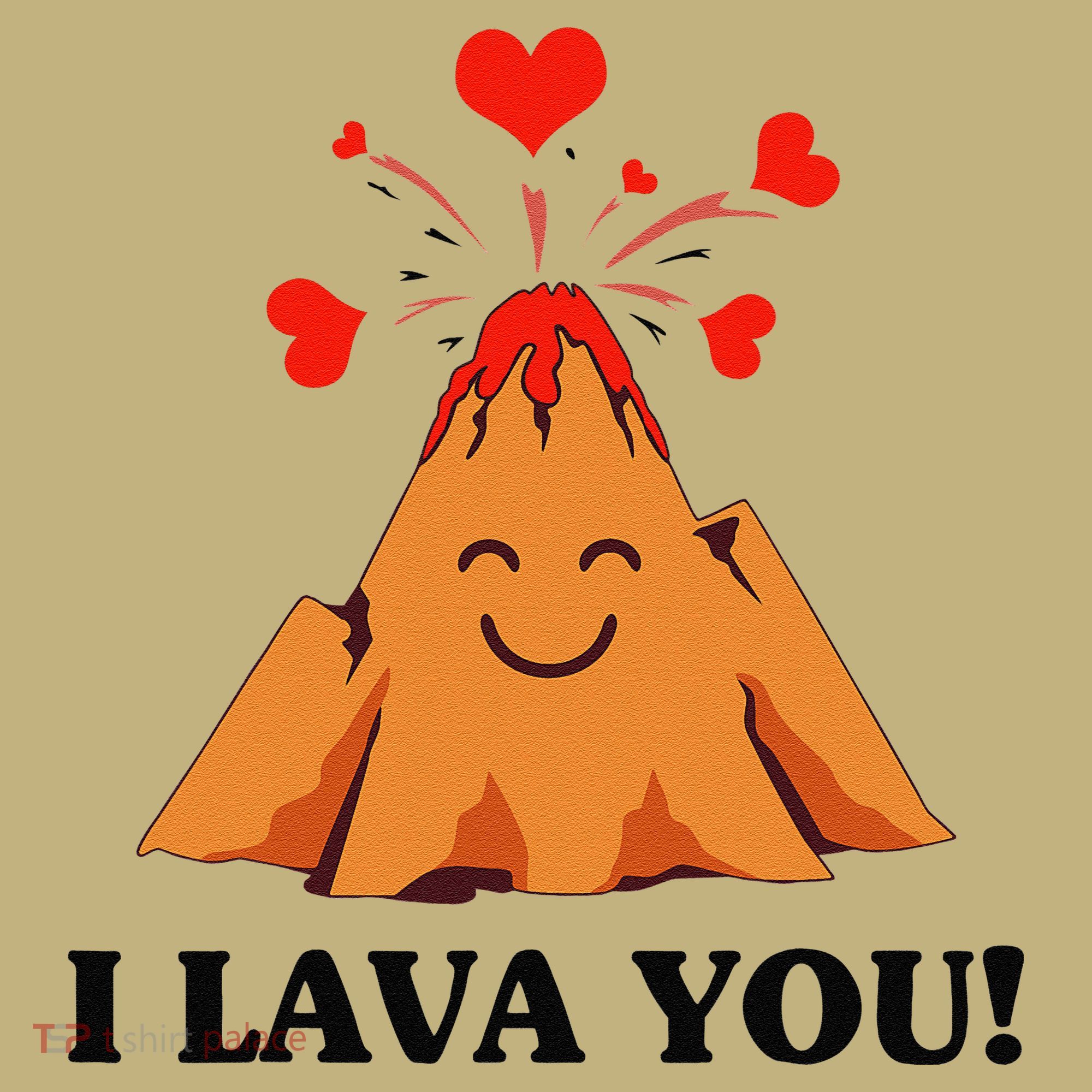 Funny I Lava You Gift For Cool Volcano Valentine's Day Hoodie