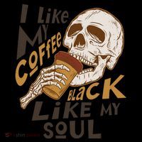 Funny I Like My Coffee Black Like My Soul Skeleton Coffee Lover Coffee Mug thumb 5