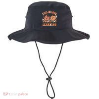 Fall In Love With Learning Teacher Trick Or Teach Teacher Gift Bucket Hat thumb 0