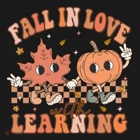 Fall In Love With Learning Teacher Trick Or Teach Teacher Gift Bucket Hat thumb 4