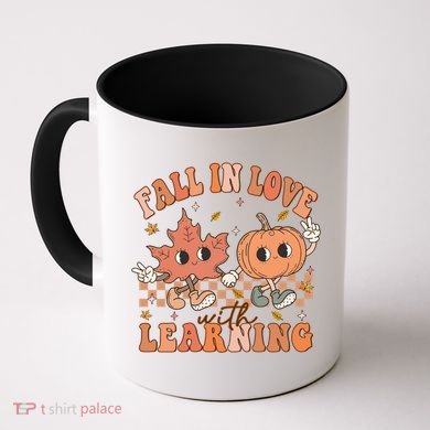 Fall In Love With Learning Teacher Trick Or Teach Teacher Gift Coffee Mug