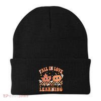 Fall In Love With Learning Teacher Trick Or Teach Teacher Gift Beanie thumb 0
