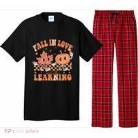 Fall In Love With Learning Teacher Trick Or Teach Teacher Gift Pajama Set thumb 0
