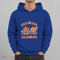 Fall In Love With Learning Teacher Trick Or Teach Teacher Gift Hoodie thumb 0