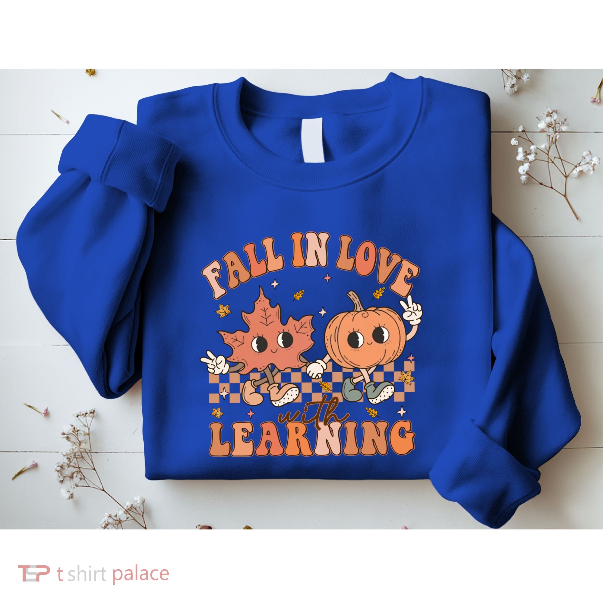 Fall In Love With Learning Teacher Trick Or Teach Teacher Gift Sweatshirt