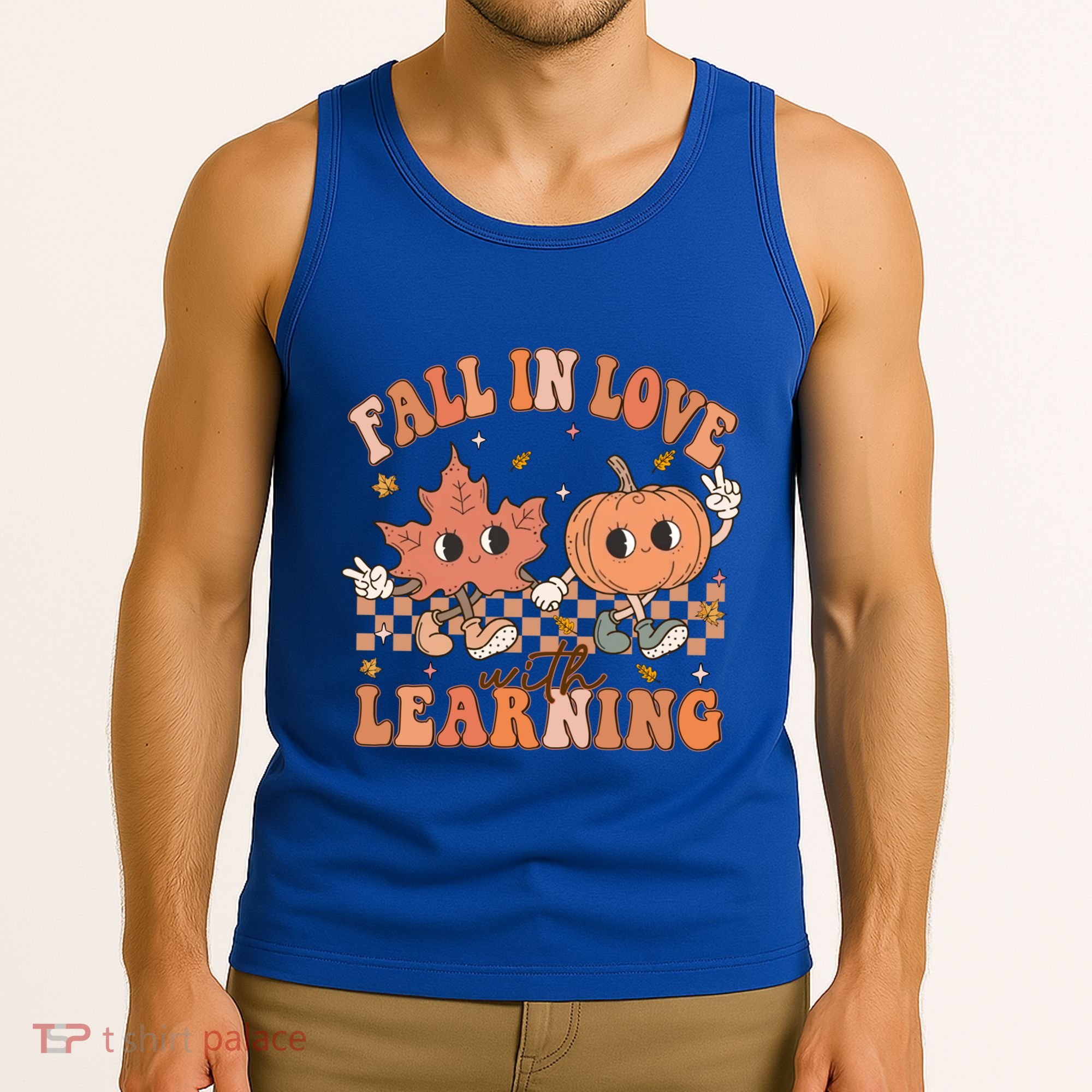 Fall In Love With Learning Teacher Trick Or Teach Teacher Gift Tank Top