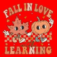 Fall In Love With Learning Teacher Trick Or Teach Teacher Gift Santa Hat thumb 1