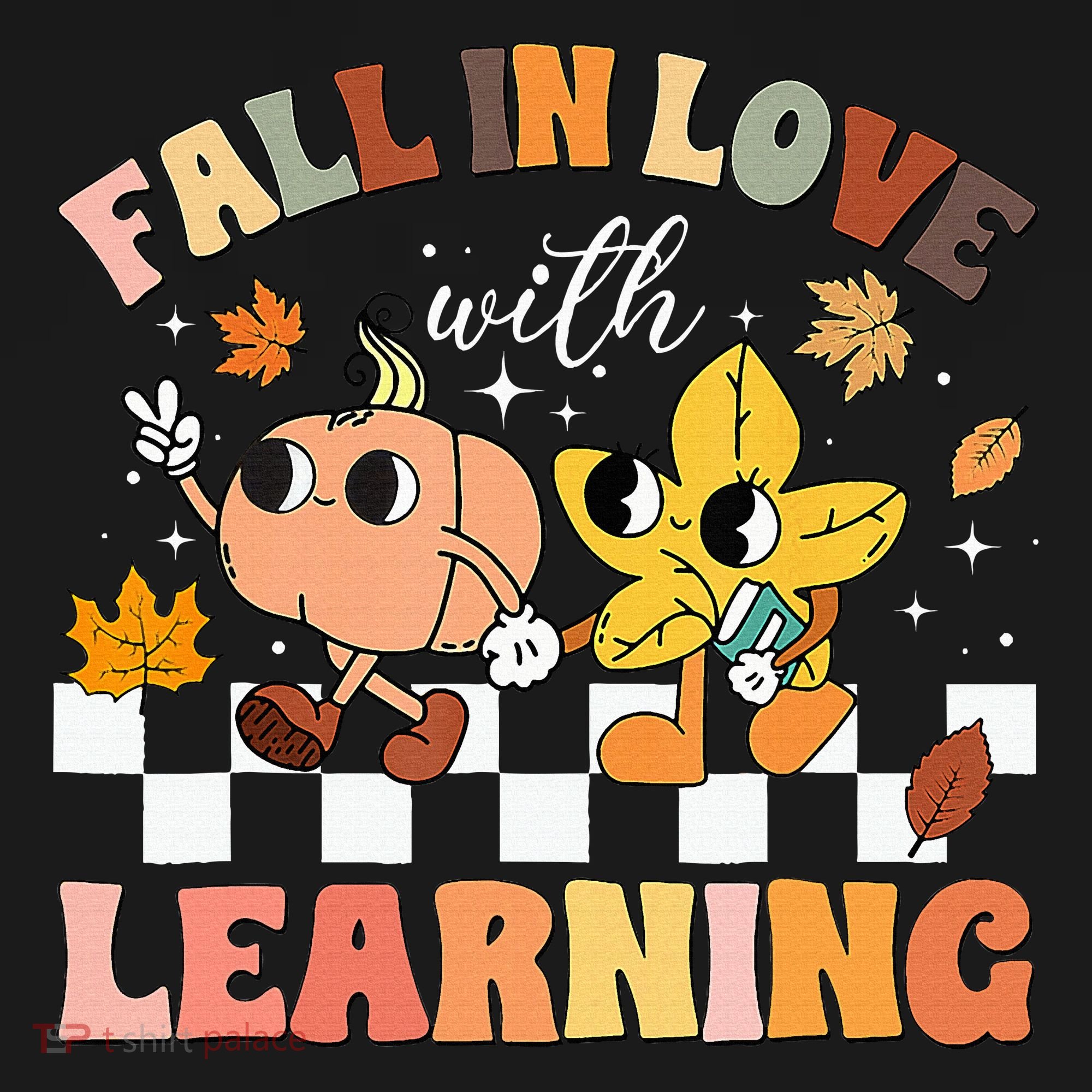 Fall In Love With Learning Thanksgiving Teacher Toddler Hoodie