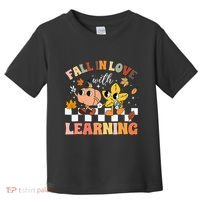 Fall In Love With Learning Thanksgiving Teacher Toddler T-Shirt thumb 0