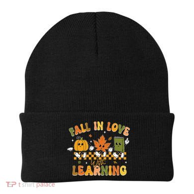 Fall In Love With Learning Retro Pumpkin Thanksgiving Beanie