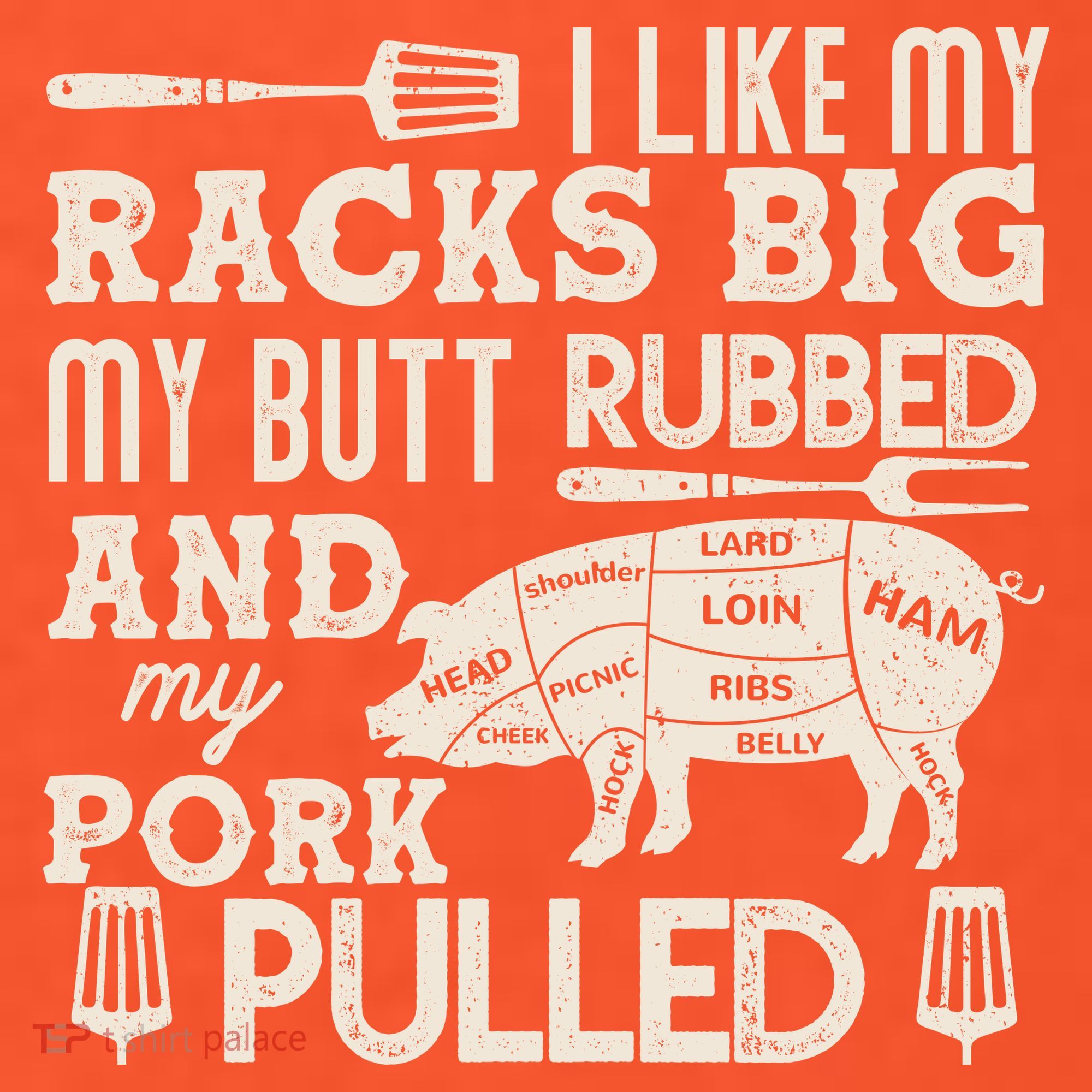 Funny I Like My Racks Big Butt Rubbed And Pork Pulled Meat Cut Lines Visor