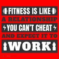 Fitness Is Like A Relationship You Can't Cheat Motivational Santa Hat thumb 1