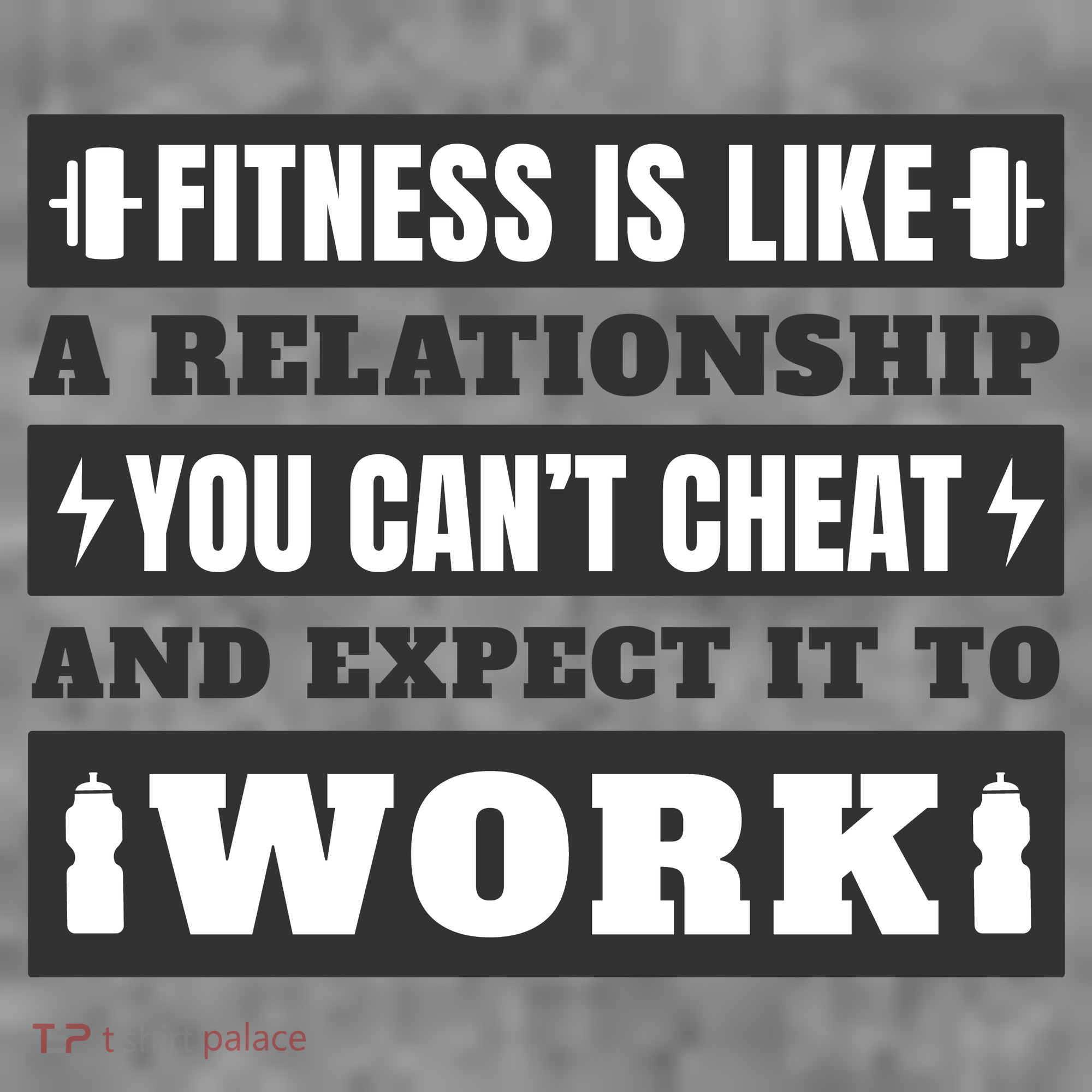 Fitness Is Like A Relationship You Can't Cheat Motivational Long Sleeve Shirt