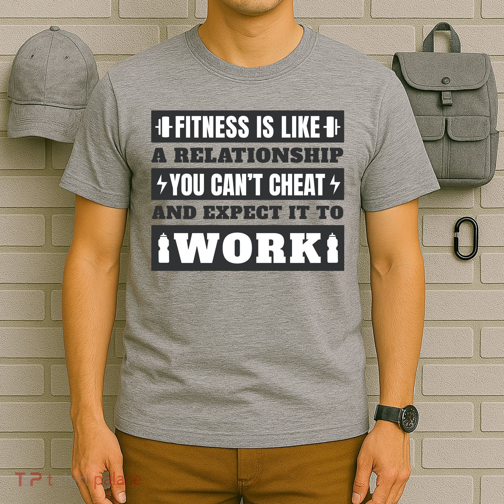 Fitness Is Like A Relationship You Can't Cheat Motivational T-Shirt