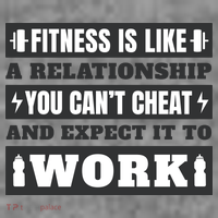 Fitness Is Like A Relationship You Can't Cheat Motivational Polo thumb 2