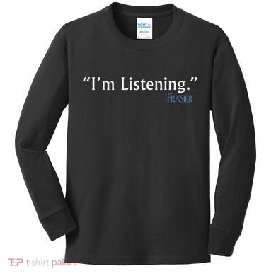 Frasier IM Listening Kids Long Sleeve Shirt