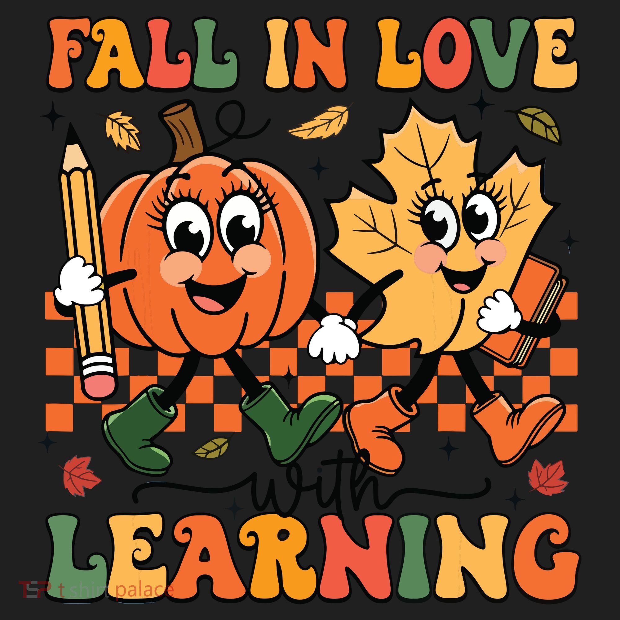 Fall In Love With Learning Thanksgiving Teacher Student Women's Sweatshirt