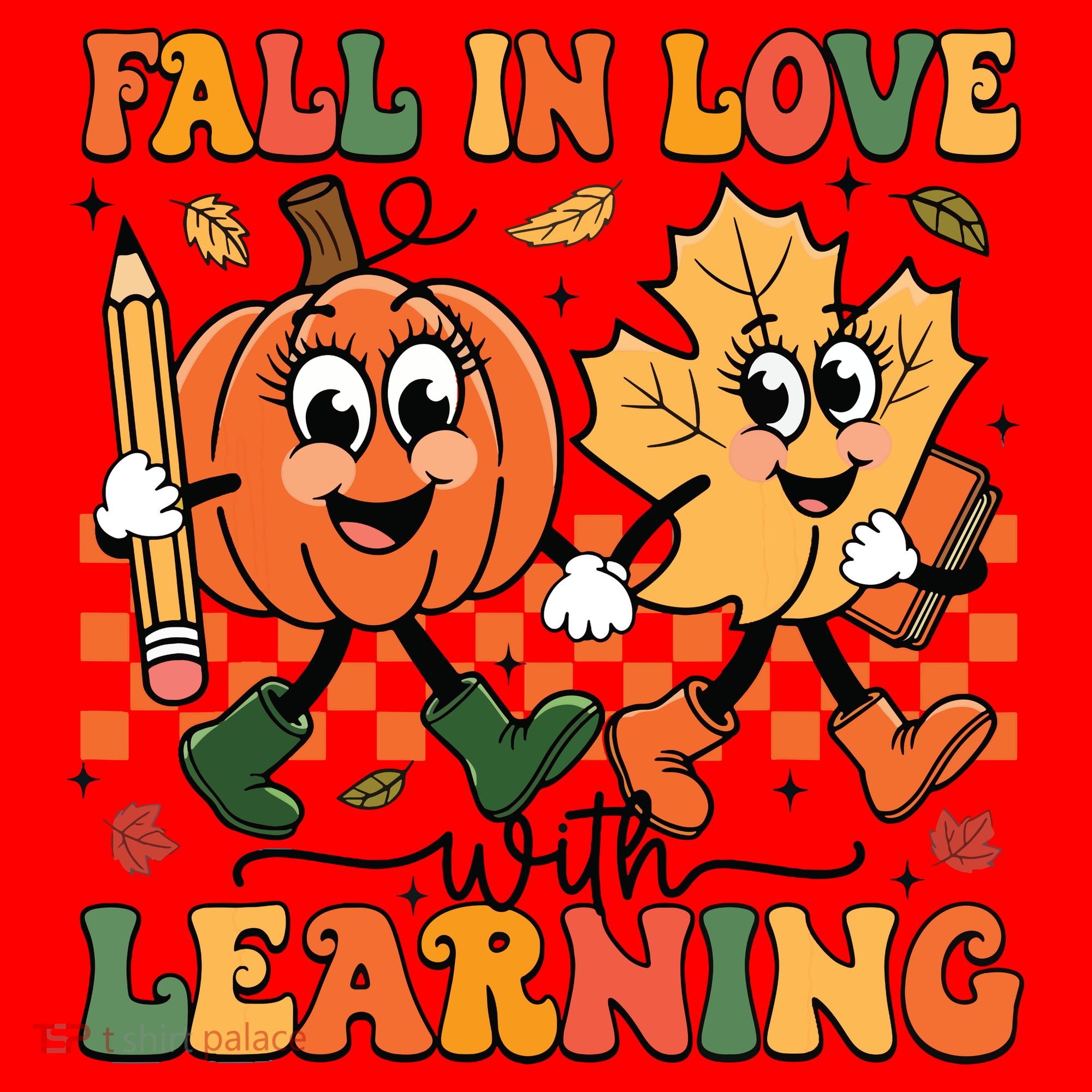 Fall In Love With Learning Thanksgiving Teacher Student Santa Hat