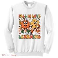 Fall In Love With Learning Thanksgiving Teacher Student Sweatshirt thumb 0