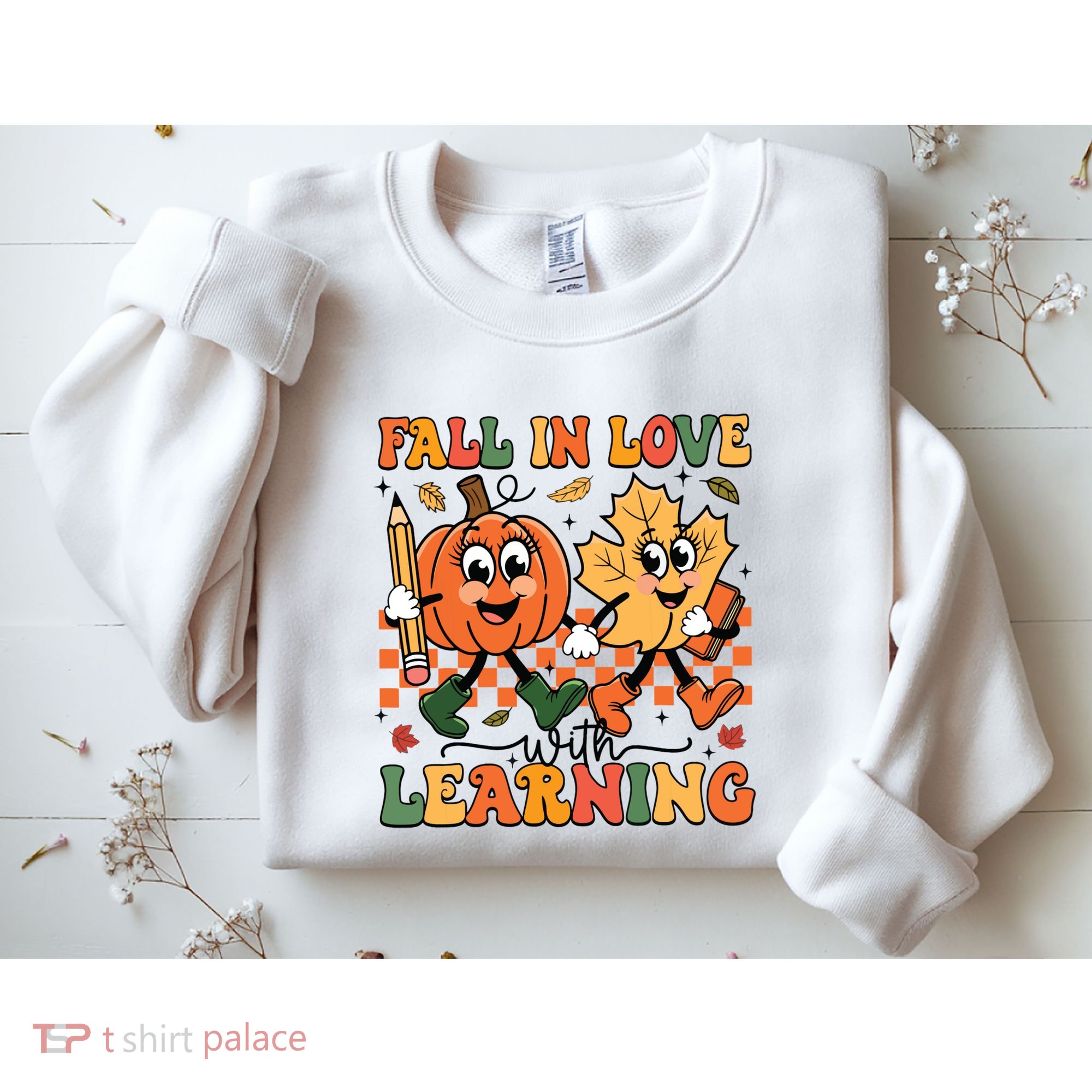Fall In Love With Learning Thanksgiving Teacher Student Sweatshirt