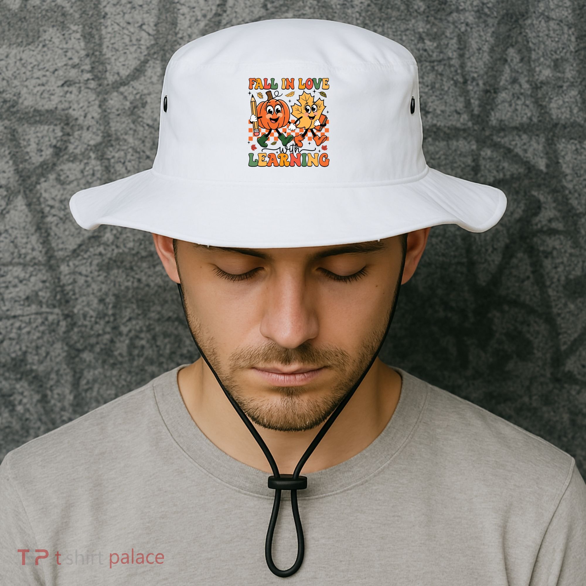Fall In Love With Learning Thanksgiving Teacher Student Bucket Hat