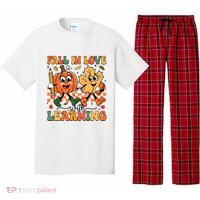 Fall In Love With Learning Thanksgiving Teacher Student Pajama Set thumb 0